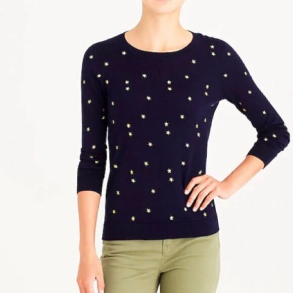 J. Crew Mercantile Starry Night Sweater size Small - Picture 1 of 4